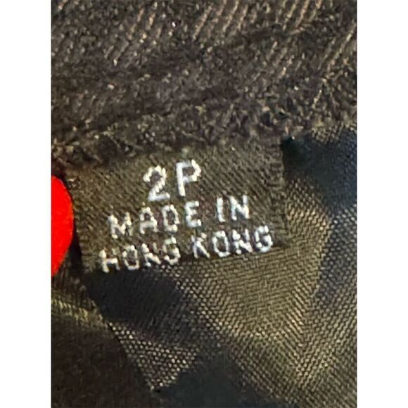 Women’s Houndstooth Checkered Dress Pants Size 2P Business Straight Leg - Picture 12 of 14